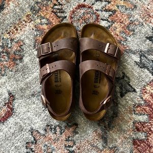 Birkenstock Milano brown leather sandal size 36